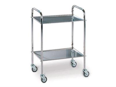 CARRELLO 2 RIP.cm 60x40x80 INOX LANCART