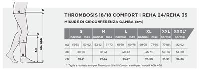 CALZA ANTITROMBO DM1 18 AGH LUNGO GLORIAMED