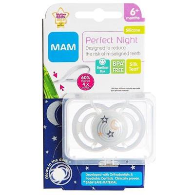 SUCCHIETTO MAM PERFECT NIGHT 6+ M SILIKON SETA